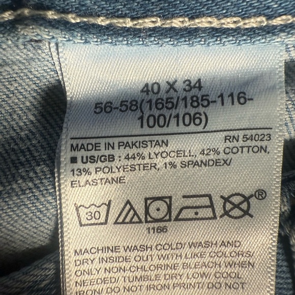 Banana Republic Slim LuxeTraveler mens jeans 40 x 32 NWOT light wash Spring - Picture 7 of 16